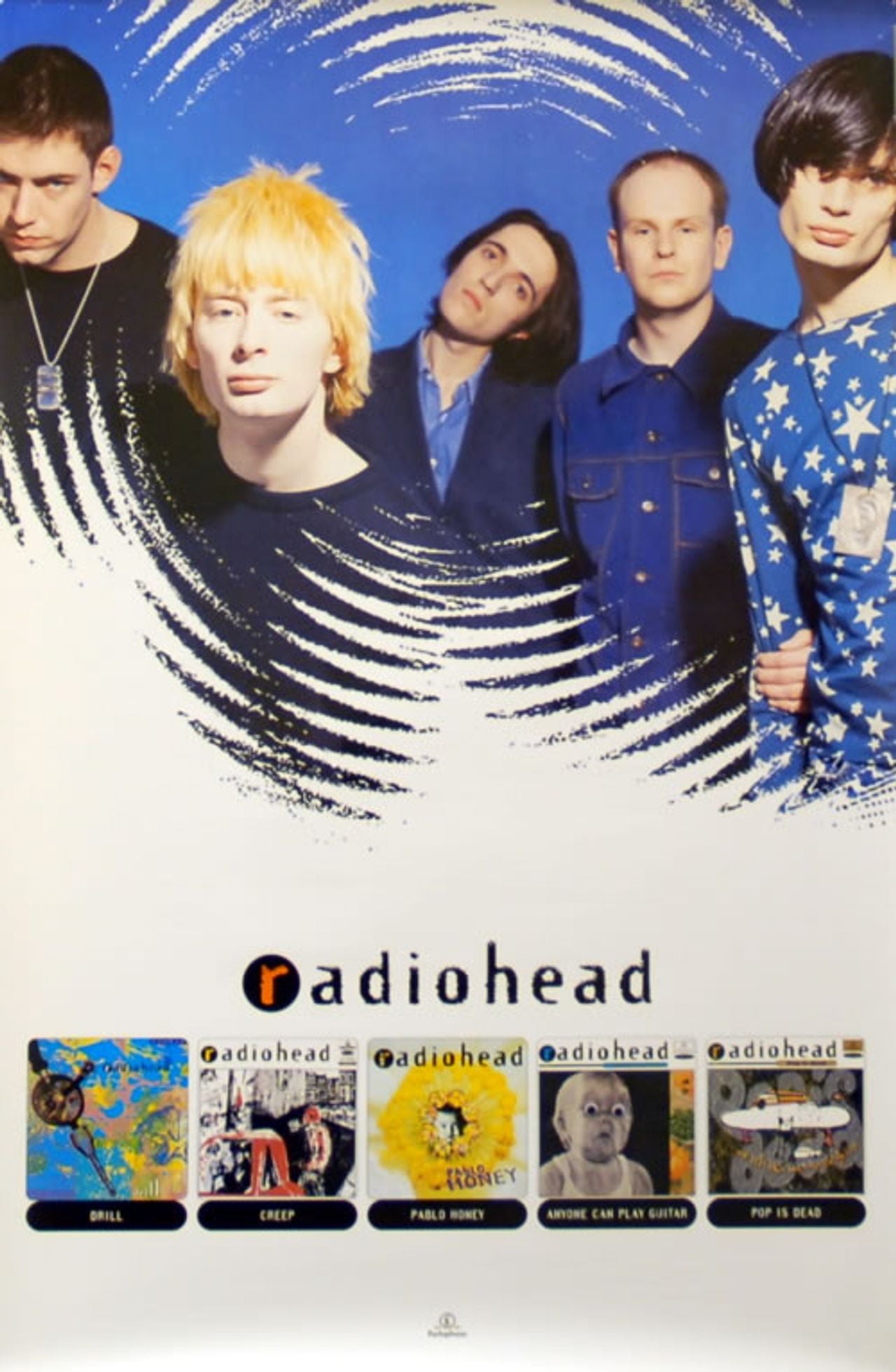 Radiohead Pablo Honey + Singles UK Poster — RareVinyl.com