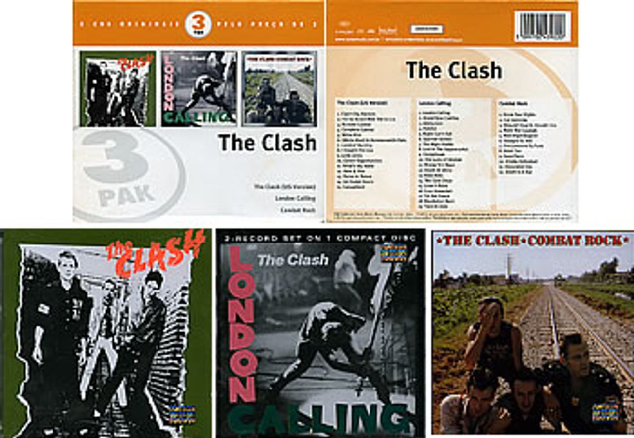 The Clash The Clash - 3 Pak Brazilian 3-CD set — RareVinyl.com