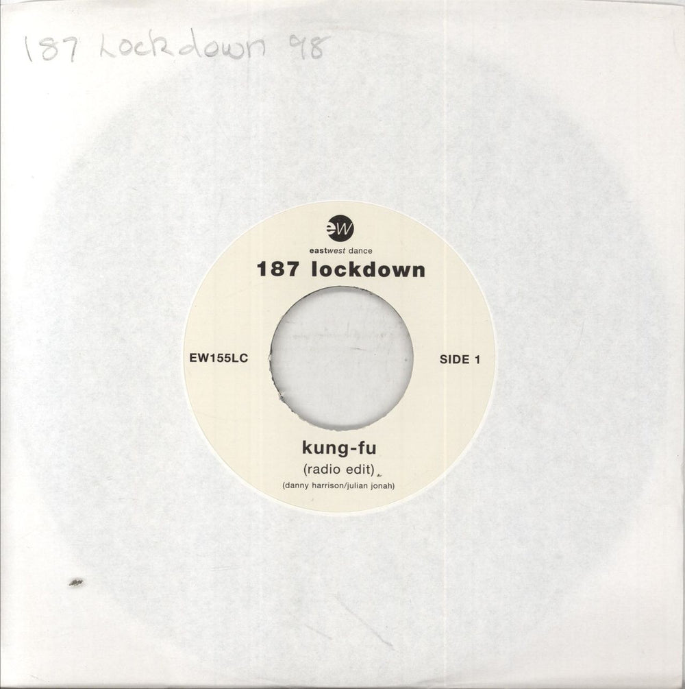 187 Lockdown Kung-Fu UK 7" vinyl single (7 inch record / 45) EW155LC