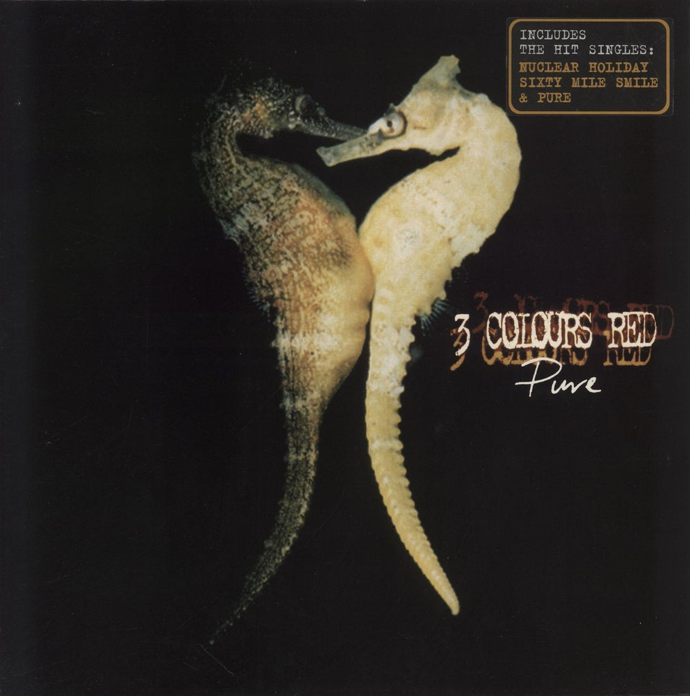 3 Colours Red Pure UK vinyl LP album (LP record) CRELP208