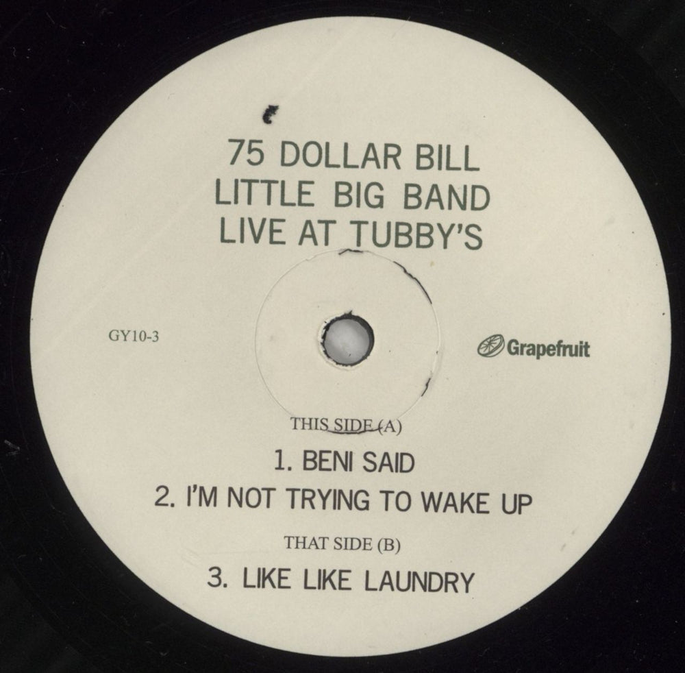 75 Dollar Bill Little Big Band Live At Tubby's US 2-LP vinyl record set (Double LP Album) 95M2LLI875935