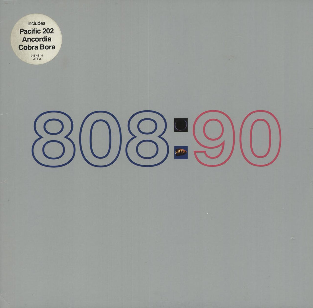 808 State 90 (Ninety) - Stickered Sleeve UK vinyl LP album (LP record) ZTT2