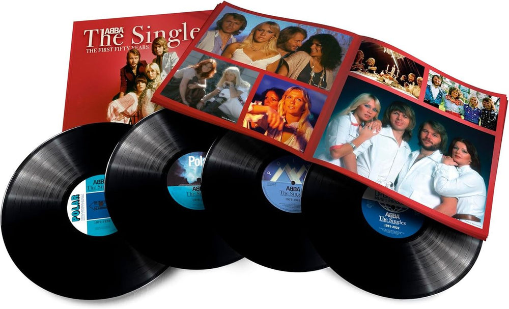 Abba The Singles | The First Fifty Years - Expanded 4LP Edition + Book - Sealed UK 4-LP vinyl album record set 602465776379