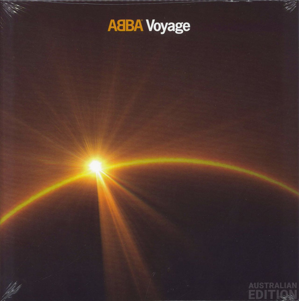 Abba Voyage - Yellow & Green Splatter Australian vinyl LP album (LP record) 0602445110285