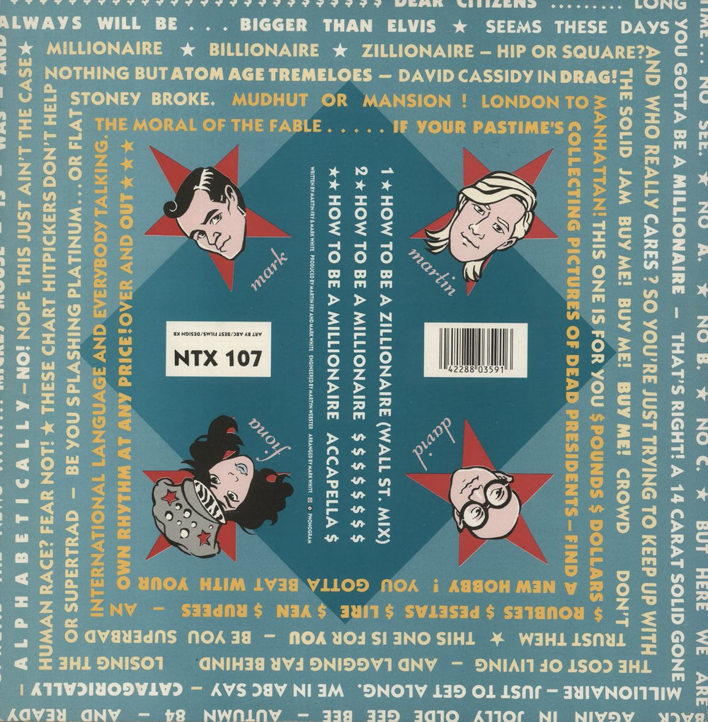 ABC How To Be A Zillionaire UK 12" vinyl single (12 inch record / Maxi-single) 042288035916