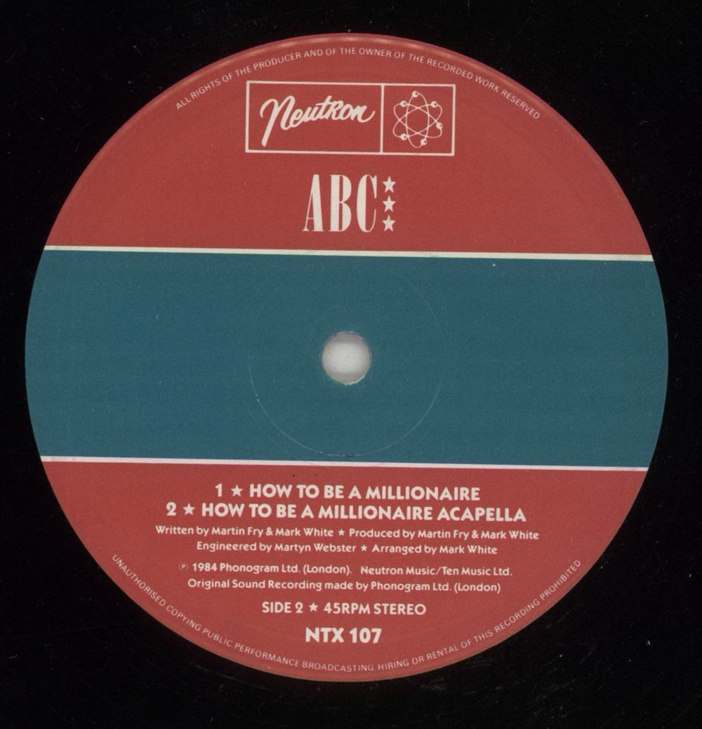ABC How To Be A Zillionaire UK 12" vinyl single (12 inch record / Maxi-single) ABC12HO870449