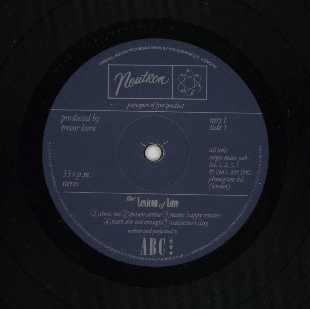 ABC The Lexicon Of Love UK vinyl LP album (LP record) ABCLPTH868258