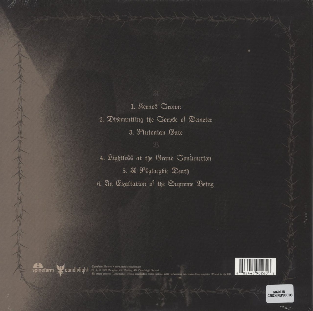 Abduction Black Blood - Orange With Black Yolk Vinyl - Sealed Czech vinyl LP album (LP record) 602445902606