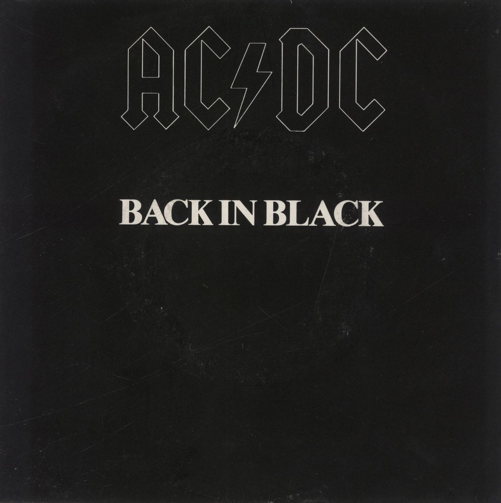 AC/DC Back In Black Portugese 7" vinyl single (7 inch record / 45) ATL11652