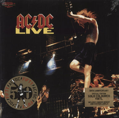 AC/DC Live - Gold Vinyl - 180g - Sealed UK 2-LP vinyl record set (Double LP Album) 19658834561