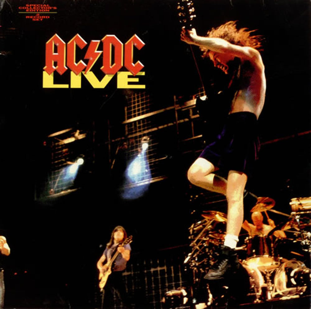 AC/DC Live UK 2-LP vinyl record set (Double LP Album) WX493
