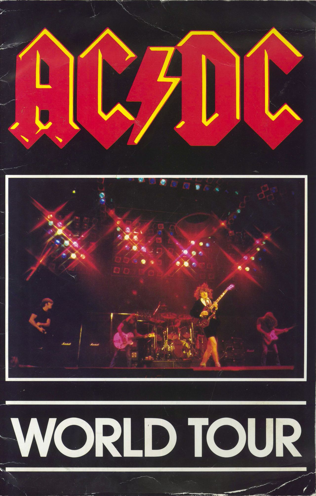 AC/DC World Tour + Ticket Stub - EX UK tour programme TOUR PROGRAMME
