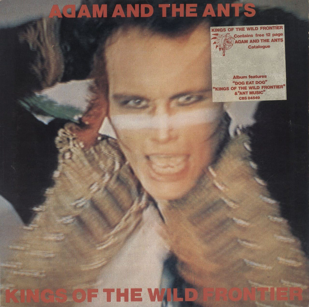 Adam & The Ants Kings Of The Wild Frontier - Stickered sleeve + Catalogue - EX UK vinyl LP album (LP record) CBS84549