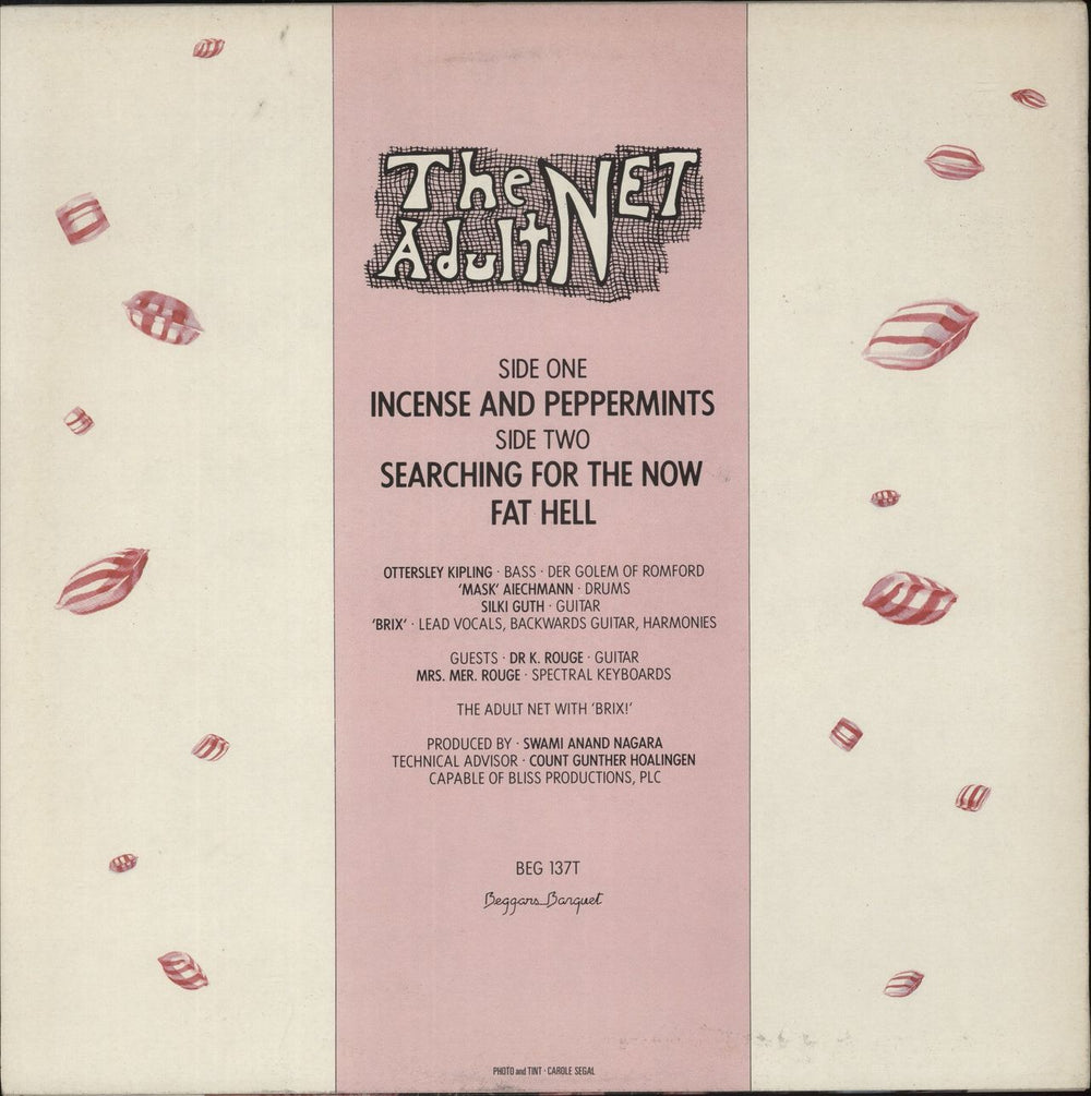 Adult Net Incense And Peppermints UK 12" vinyl single (12 inch record / Maxi-single)