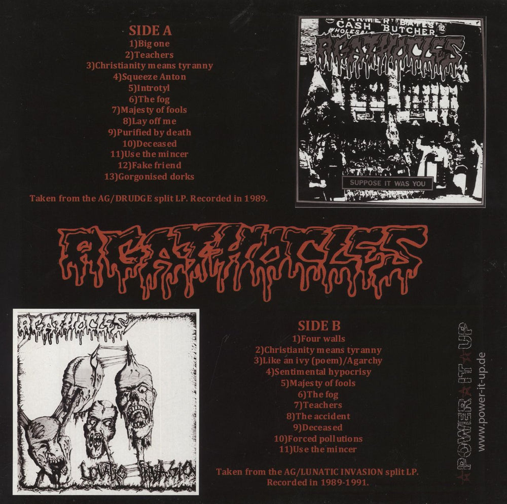 Agathocles The LP's - 1989-1991 German vinyl LP album (LP record)