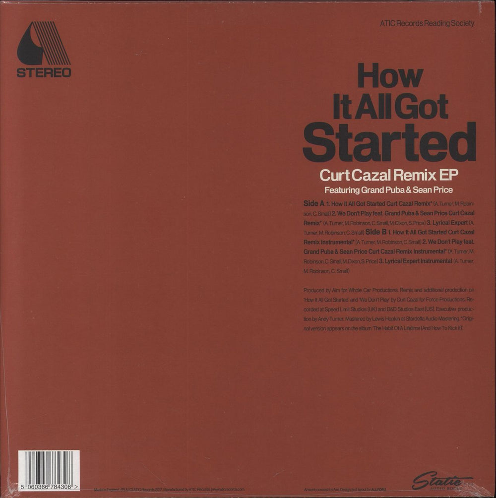 Aim How It All Got Started - Curt Cazal Remix EP UK 12" vinyl single (12 inch record / Maxi-single) 5060366784308