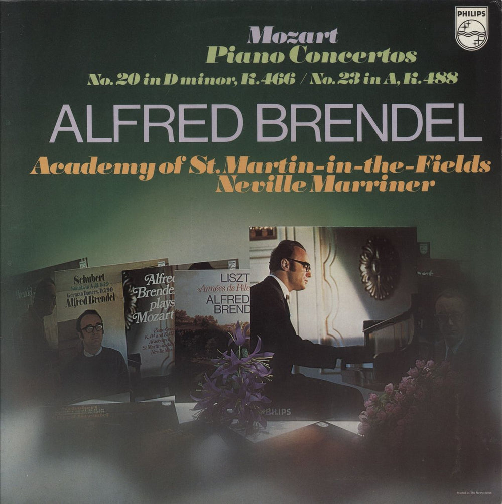 Alfred Brendel Mozart: Piano Concerto No. 20 in D minor, K.466 & No. 23 in A, K.488 Dutch vinyl LP album (LP record) 6833119