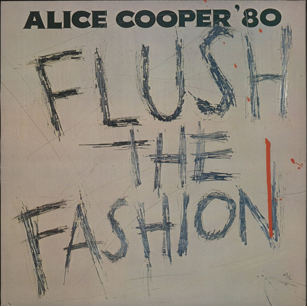 Alice Cooper Flush The Fashion UK vinyl LP album (LP record) K56805