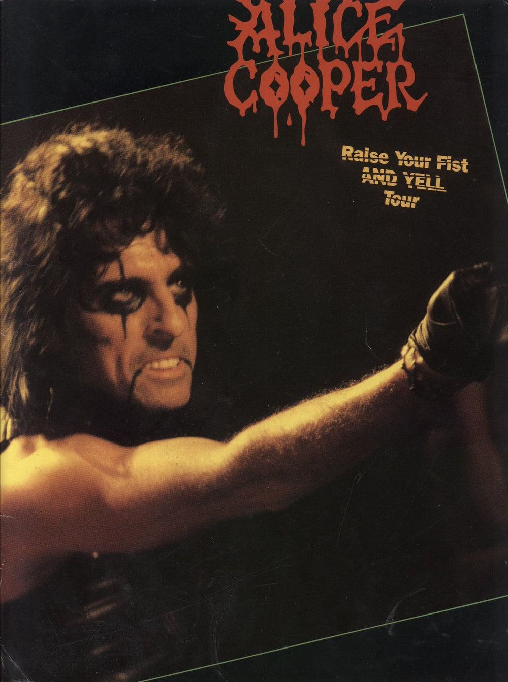 Alice Cooper Raise Your Fist And Yell Tour UK tour programme Tour Programme