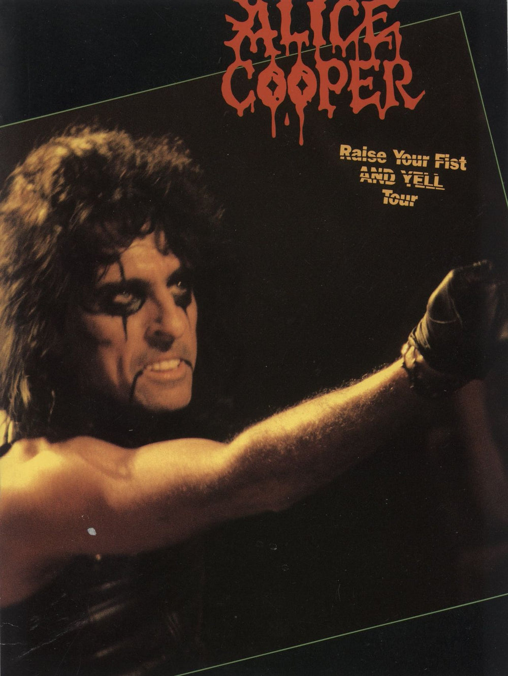 Alice Cooper Raise Your Fist And Yell Tour UK tour programme Tour Programme