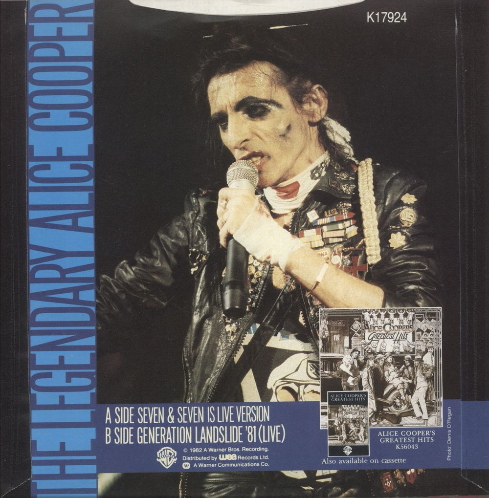 Alice Cooper Seven & Seven Is + Single Sleeve UK 7" vinyl single (7 inch record / 45)