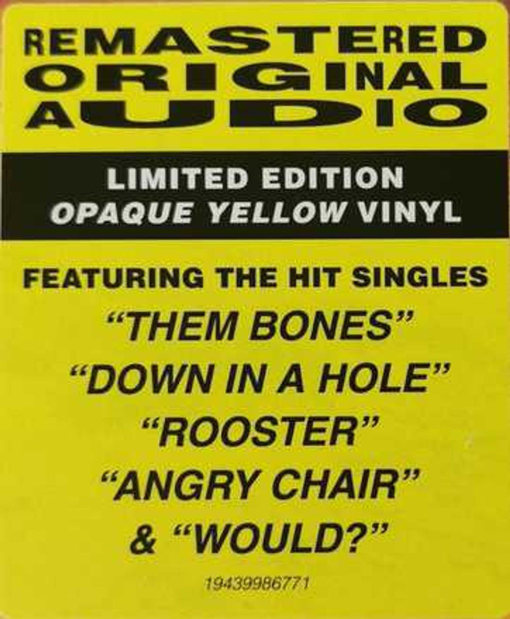 Alice In Chains Dirt - Yellow Vinyl Retail Exclusive Edition - Sealed UK 2-LP vinyl record set (Double LP Album) 194399867716