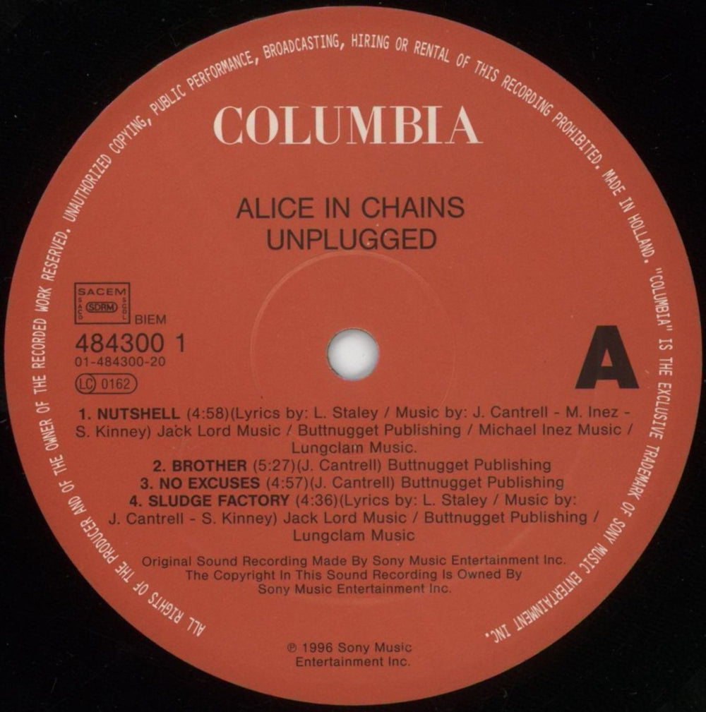 Alice In Chains Unplugged Parts 1 & 2 UK 2-LP vinyl record set (Double LP Album) AIC2LUN101499