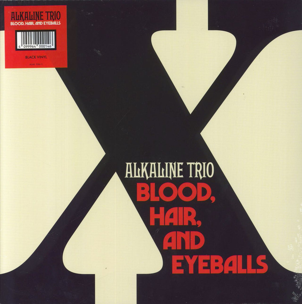 Alkaline Trio Blood, Hair, And Eyeballs - Black Vinyl - Sealed UK vinyl LP album (LP record) RISE536-1