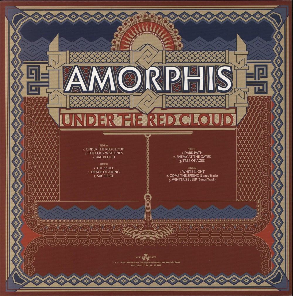 Amorphis Under The Red Cloud UK 2-LP vinyl record set (Double LP Album)