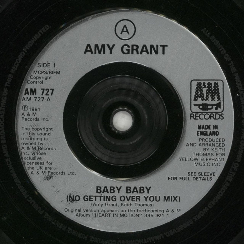 Amy Grant Baby Baby UK 7" vinyl single (7 inch record / 45) GRA07BA87891