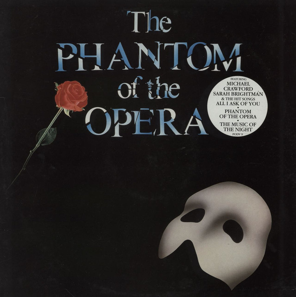 Andrew Lloyd Webber The Phantom Of The Opera - 1 Sticker - Promo Stamp UK 2-LP vinyl record set (Double LP Album) PODV9