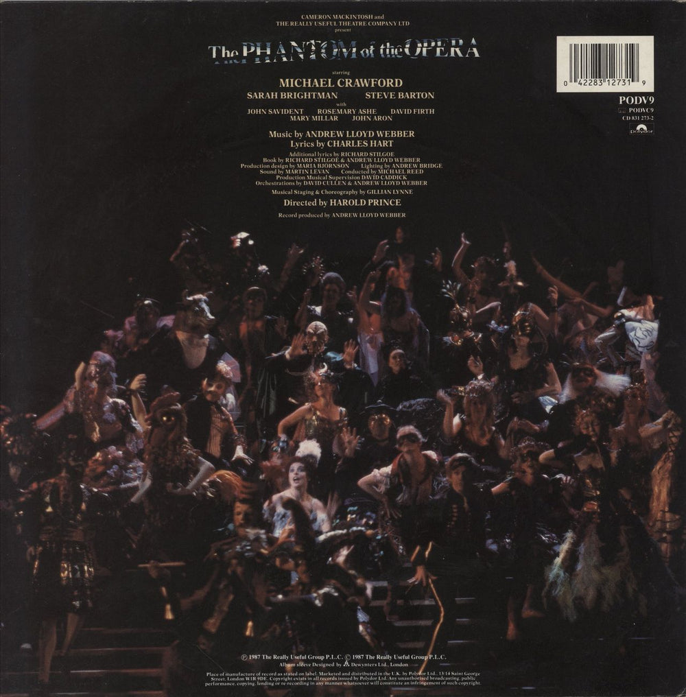 Andrew Lloyd Webber The Phantom Of The Opera UK 2-LP vinyl record set (Double LP Album) 042283127319