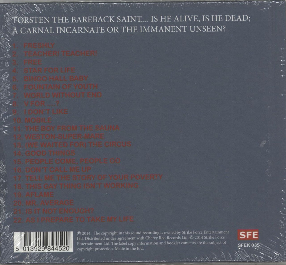 Andy Bell (80s) Torsten The Bareback Saint - Edinburgh Fringe Pack UK CD album (CDLP) ADLCDTO620688