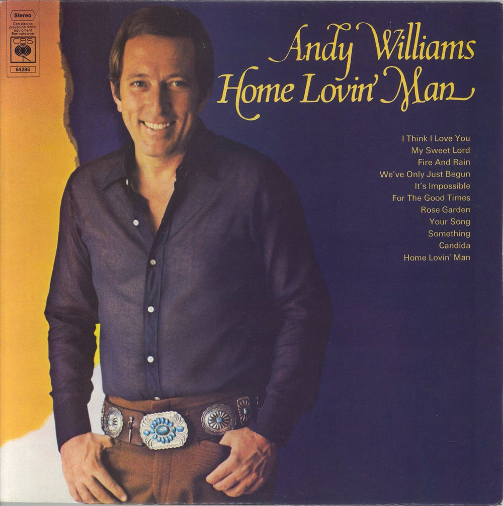 Andy Williams Home Lovin' Man UK vinyl LP album (LP record) 64286