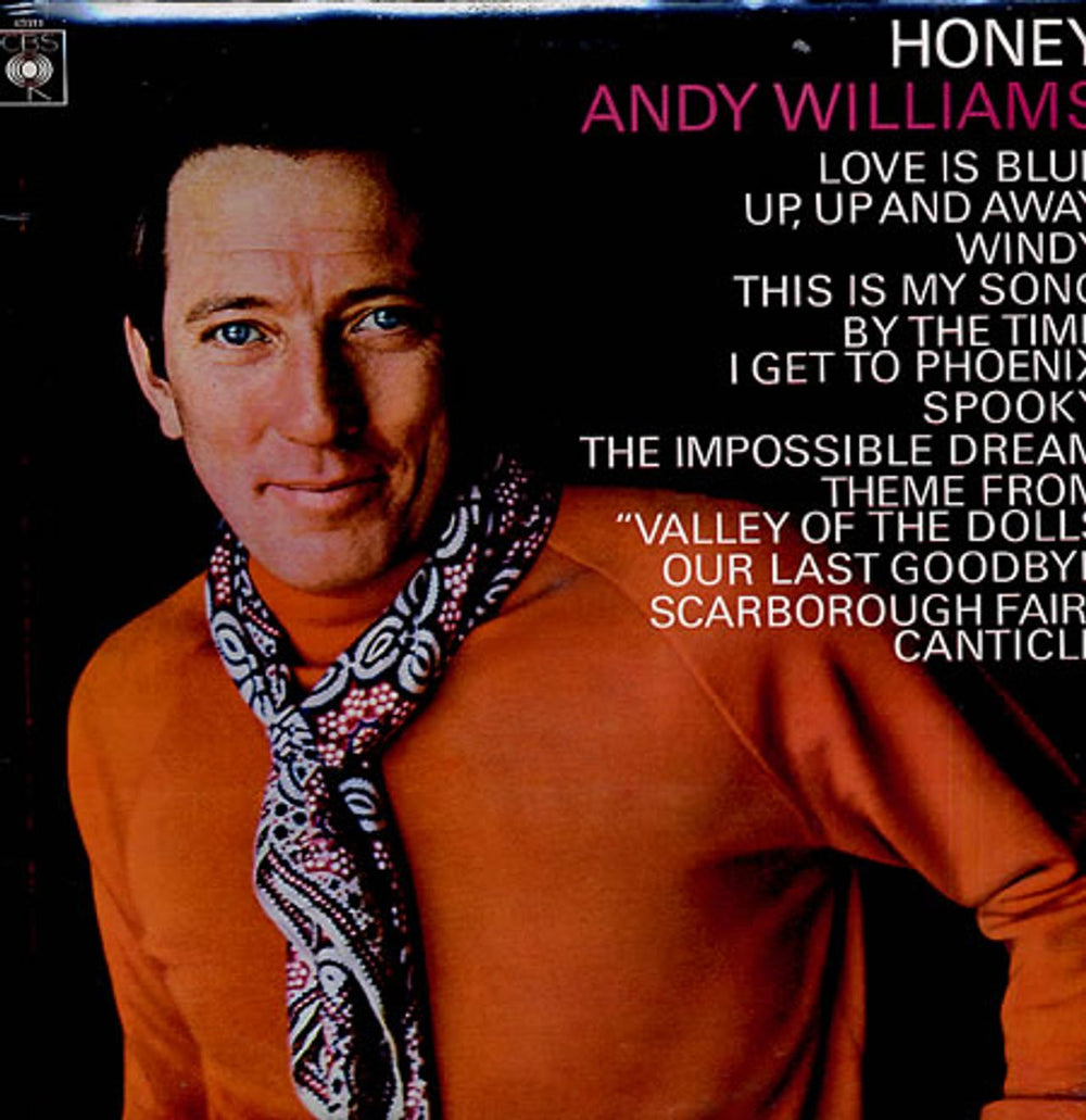 Andy Williams Honey - 1st - Stereo UK vinyl LP album (LP record) 63311