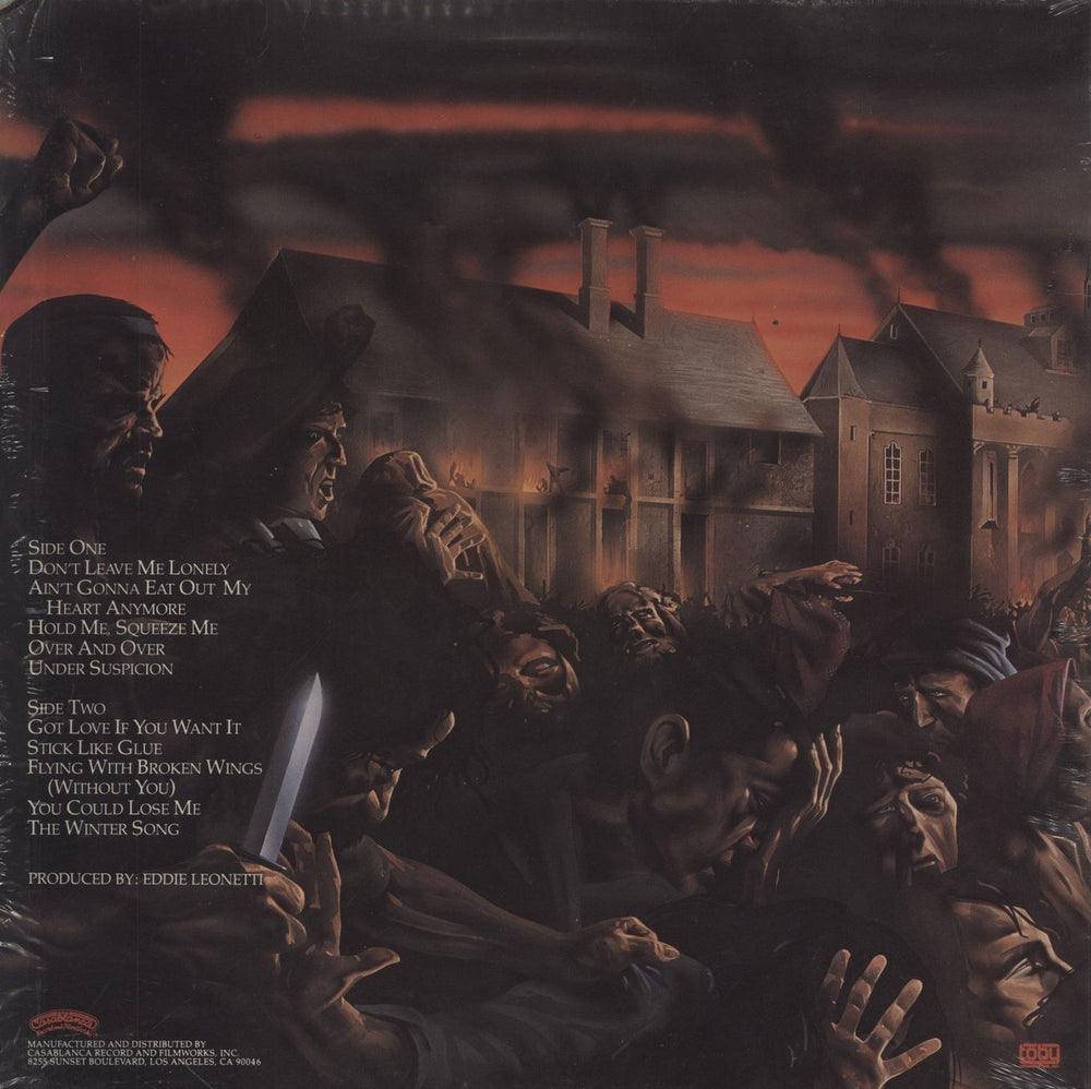 Angel (Kiss) White Hot + Merch Insert US vinyl LP album (LP record)