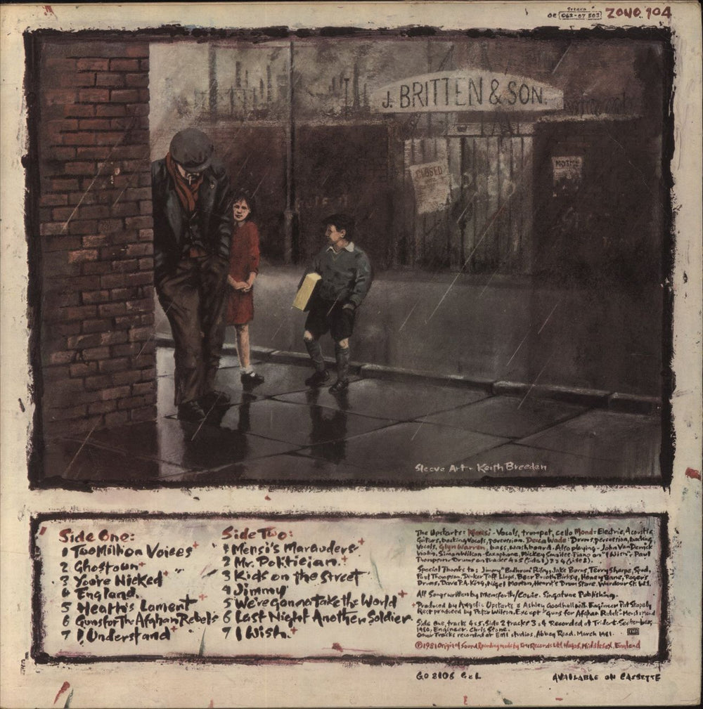 Angelic Upstarts Two Million Voices - EX UK vinyl LP album (LP record)