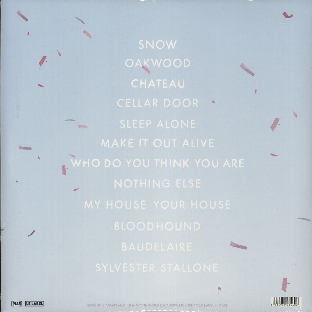 Angus & Julia Stone Snow - Blue Vinyl French 2-LP vinyl record set (Double LP Album)