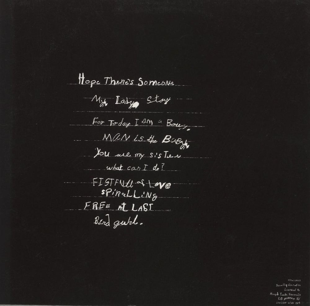 Anohni & The Johnsons I Am A Bird Now UK vinyl LP album (LP record) '2005