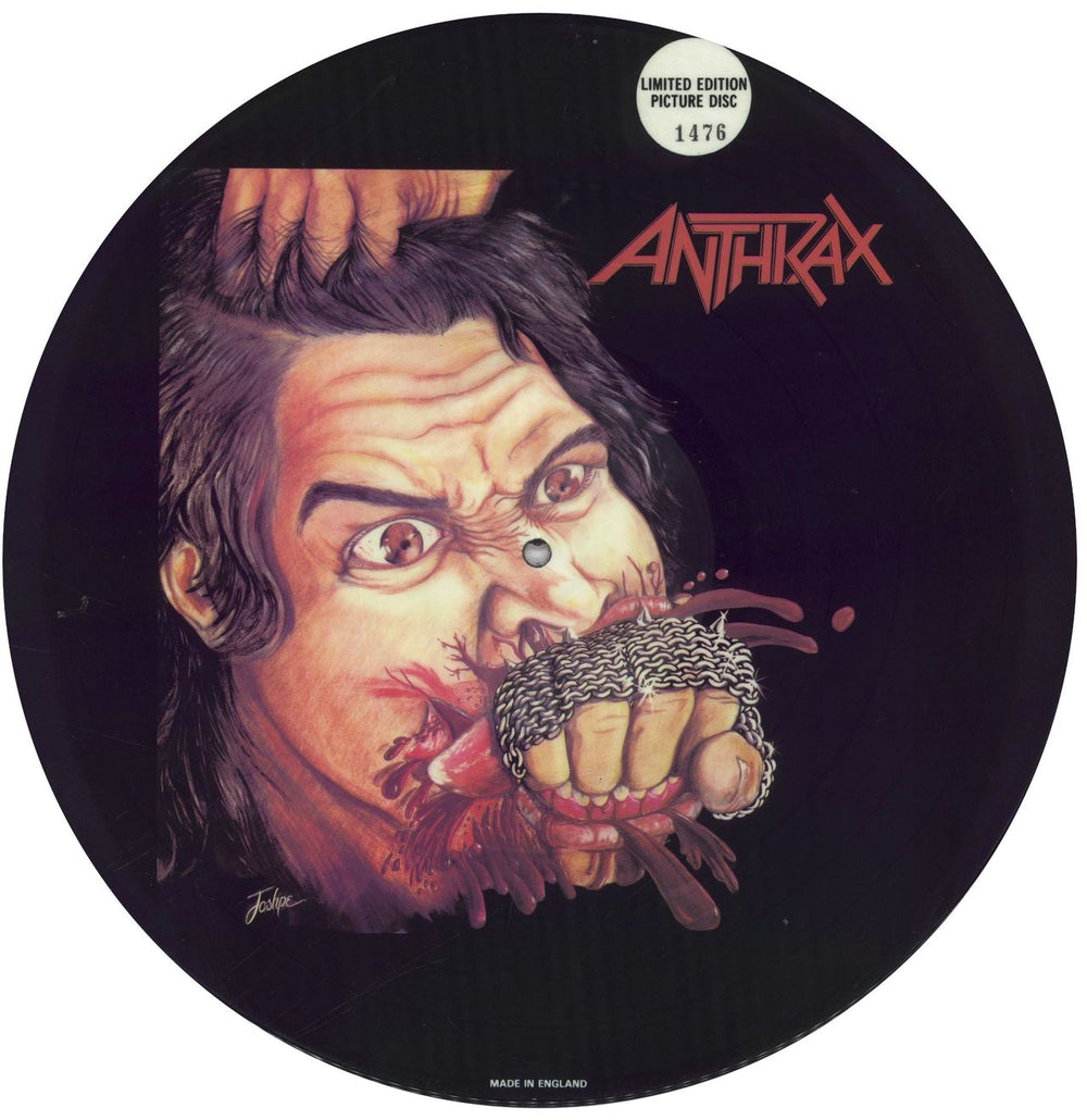 Anthrax Fistful Of Metal - Numbered UK picture disc LP (vinyl picture disc album) ANXPDFI838788