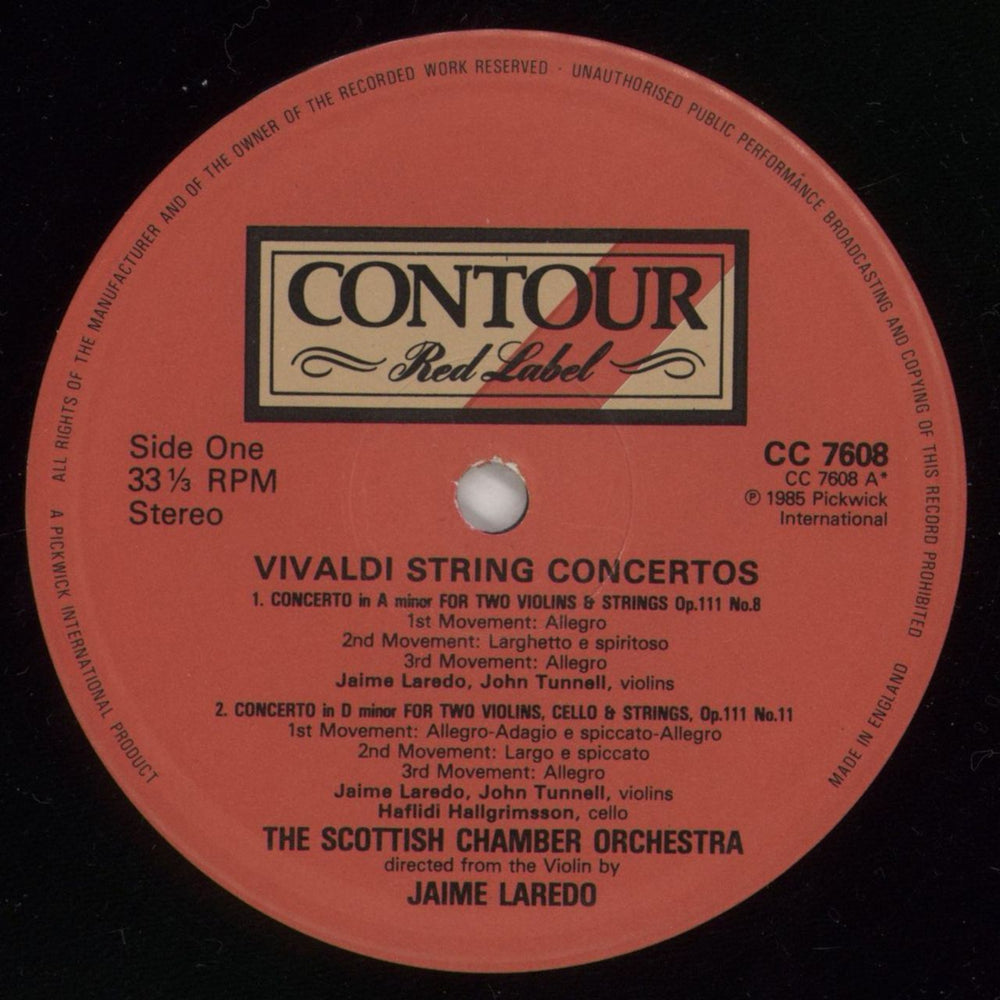 Antonio Vivaldi String Concertos UK vinyl LP album (LP record) VI2LPST862669