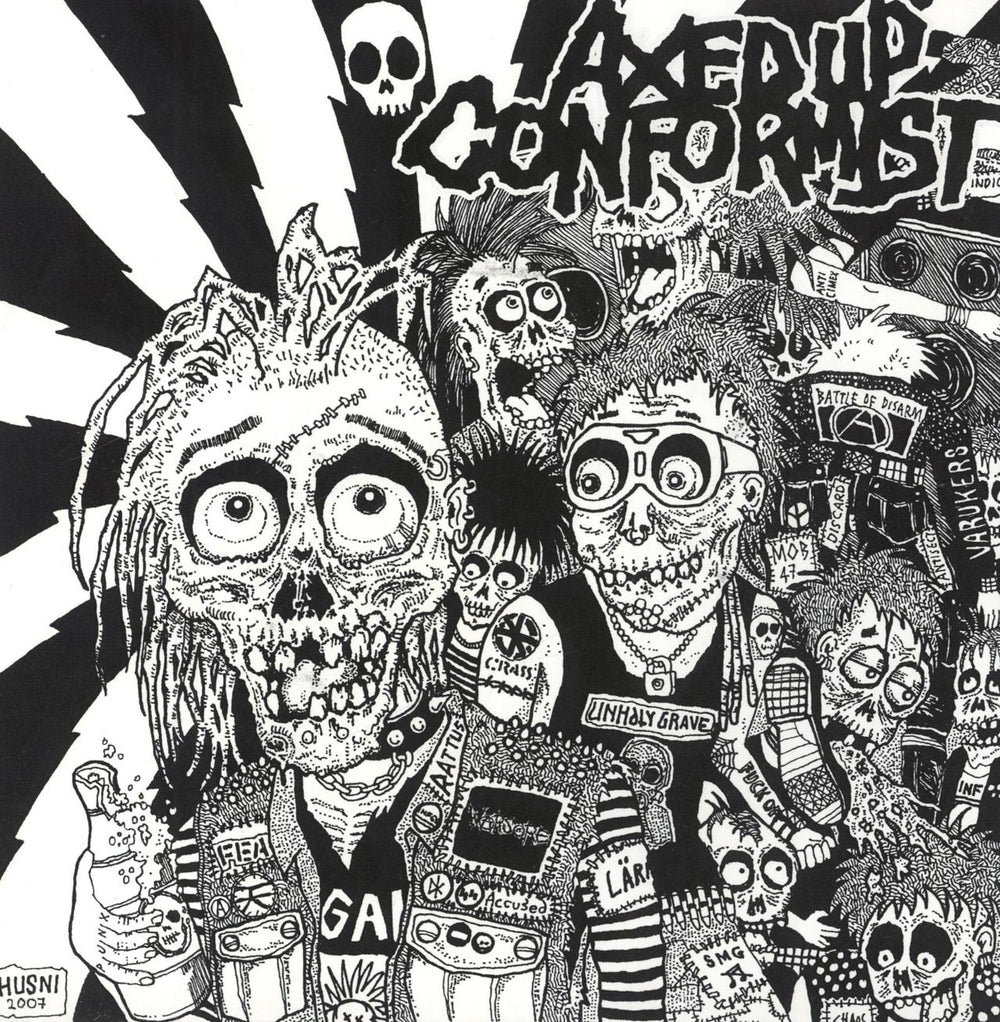 Archagathus Axed Up Conformist / Hellish Fury Unleashed South African 7" vinyl single (7 inch record / 45)