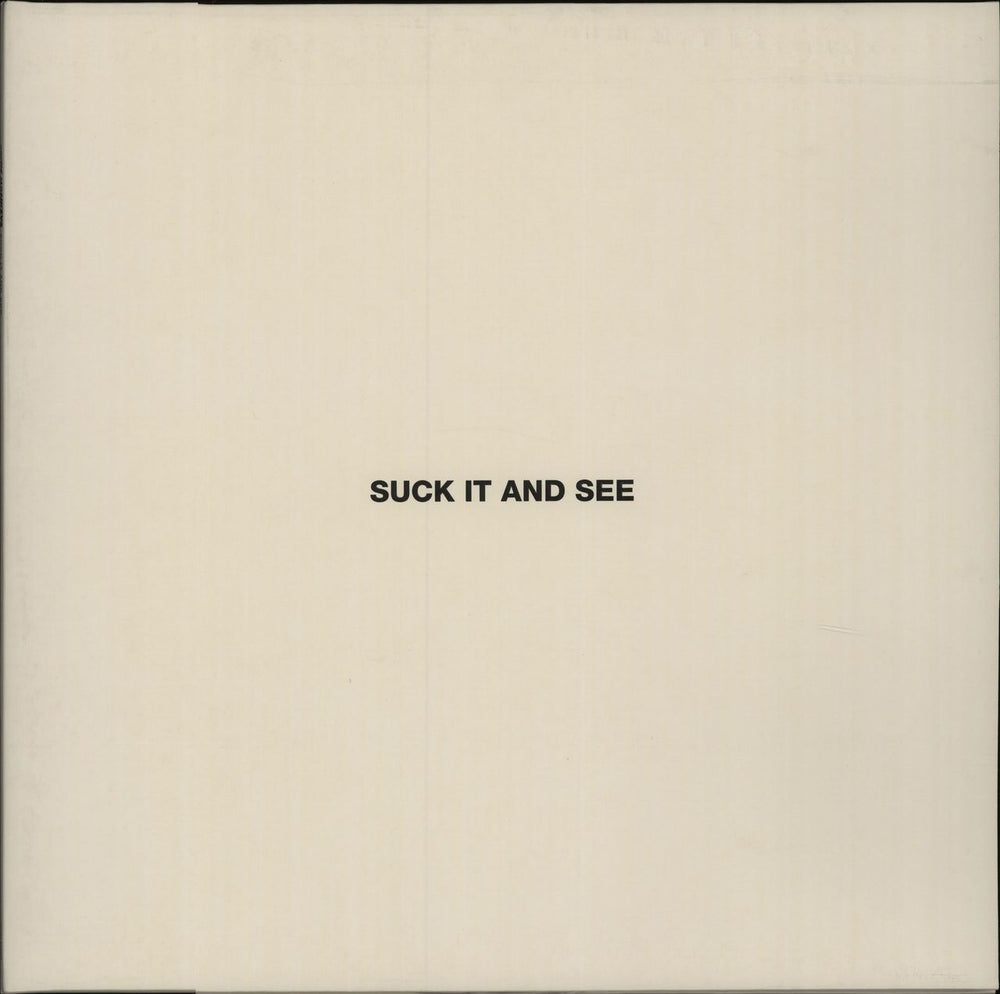 Arctic Monkeys Suck It And See UK vinyl LP album (LP record) WIGLP258