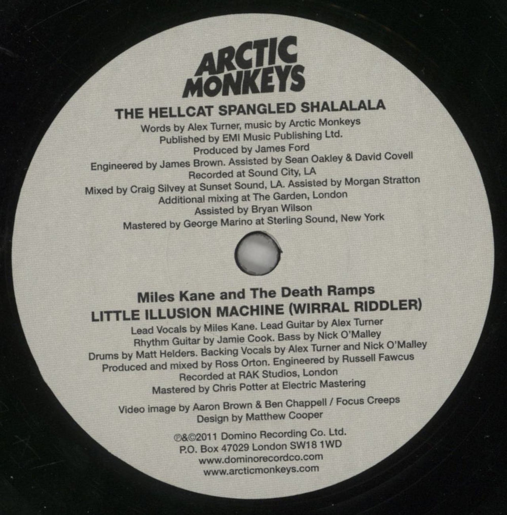 Arctic Monkeys The Hellcat Spangled Shalalala UK 7" vinyl single (7 inch record / 45) MEO07TH545326