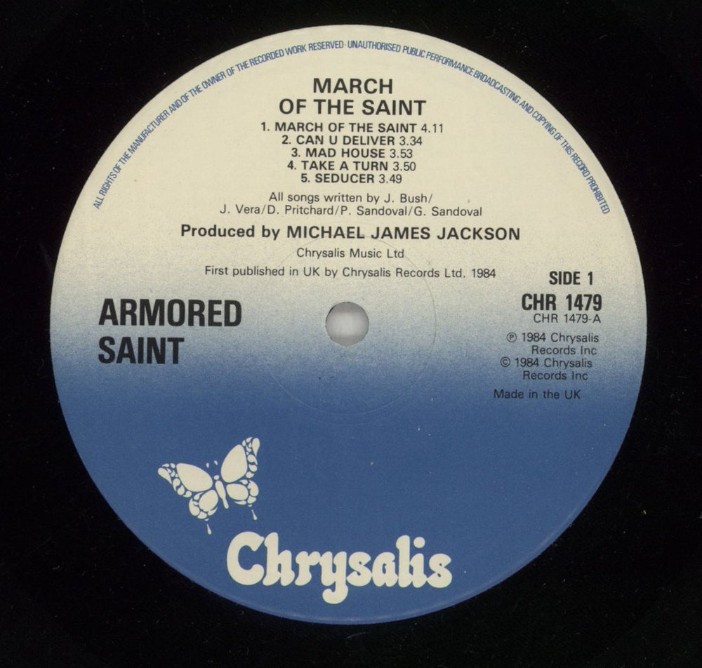 Armored Saint March Of The Saint UK vinyl LP album (LP record) AA6LPMA439256