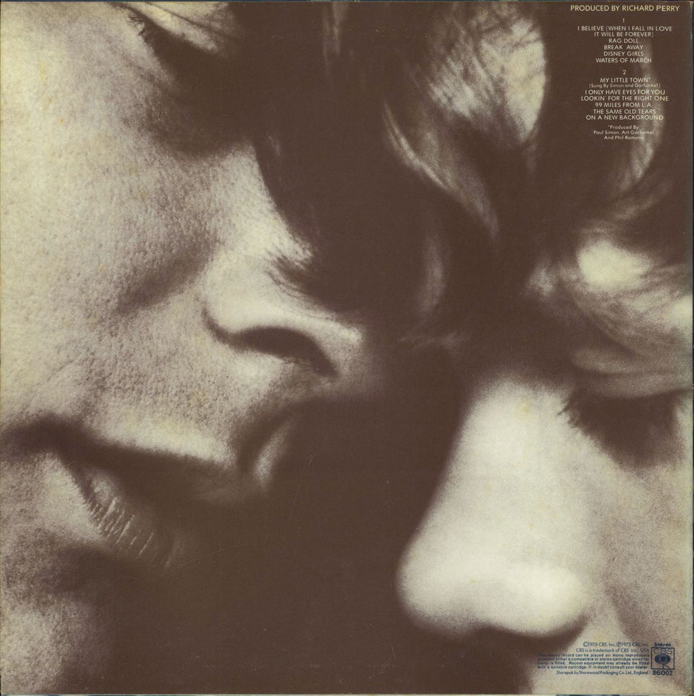 Art Garfunkel Breakaway + Inner UK vinyl LP album (LP record)