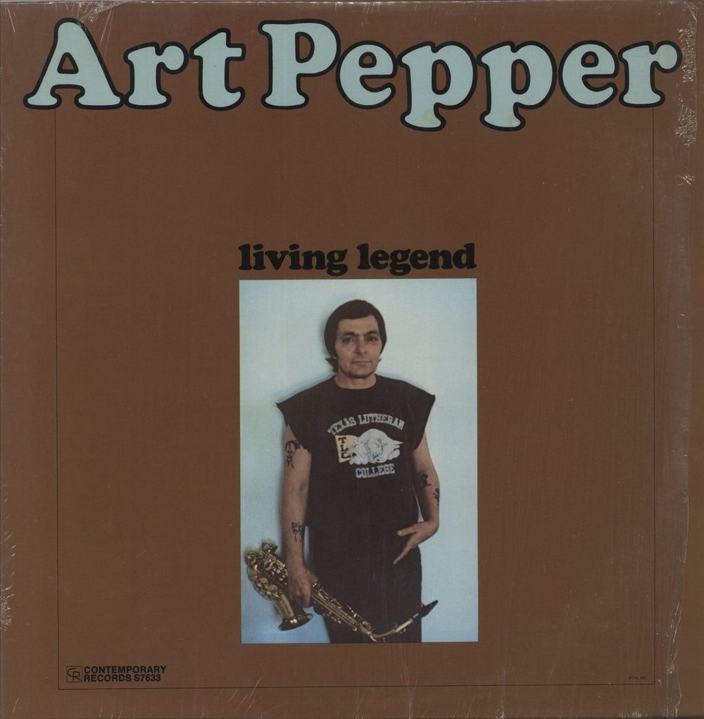 Art Pepper Living Legend - Opened shrink US vinyl LP album (LP record) S7633