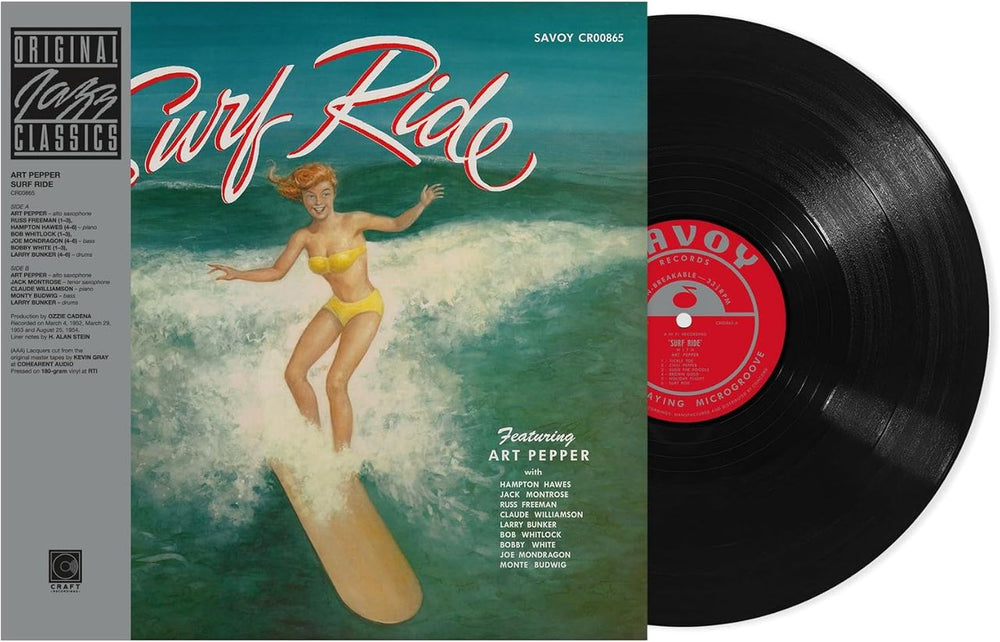 Art Pepper Surf Ride - Original Jazz Classics Series - 180 Gram Black Vinyl - Sealed US vinyl LP album (LP record) 7268506