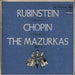 Artur Rubinstein Chopin: The Mazurkas Vol. 2 - Test Pressing UK Promo vinyl LP album (LP record) RB-6703