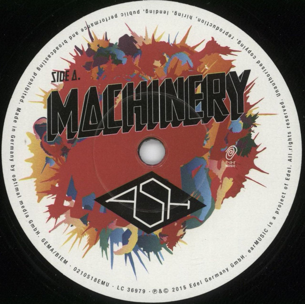 Ash Machinery - RSD 2016 German 7" vinyl single (7 inch record / 45) A-S07MA865624